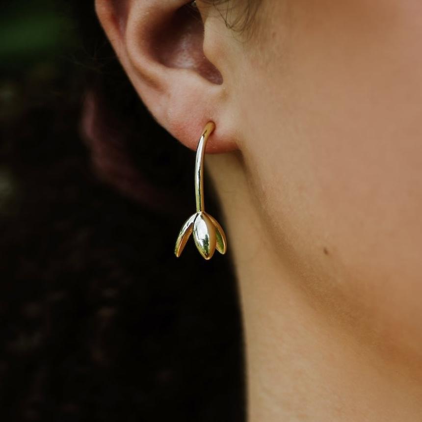 Tulip Drop Studs