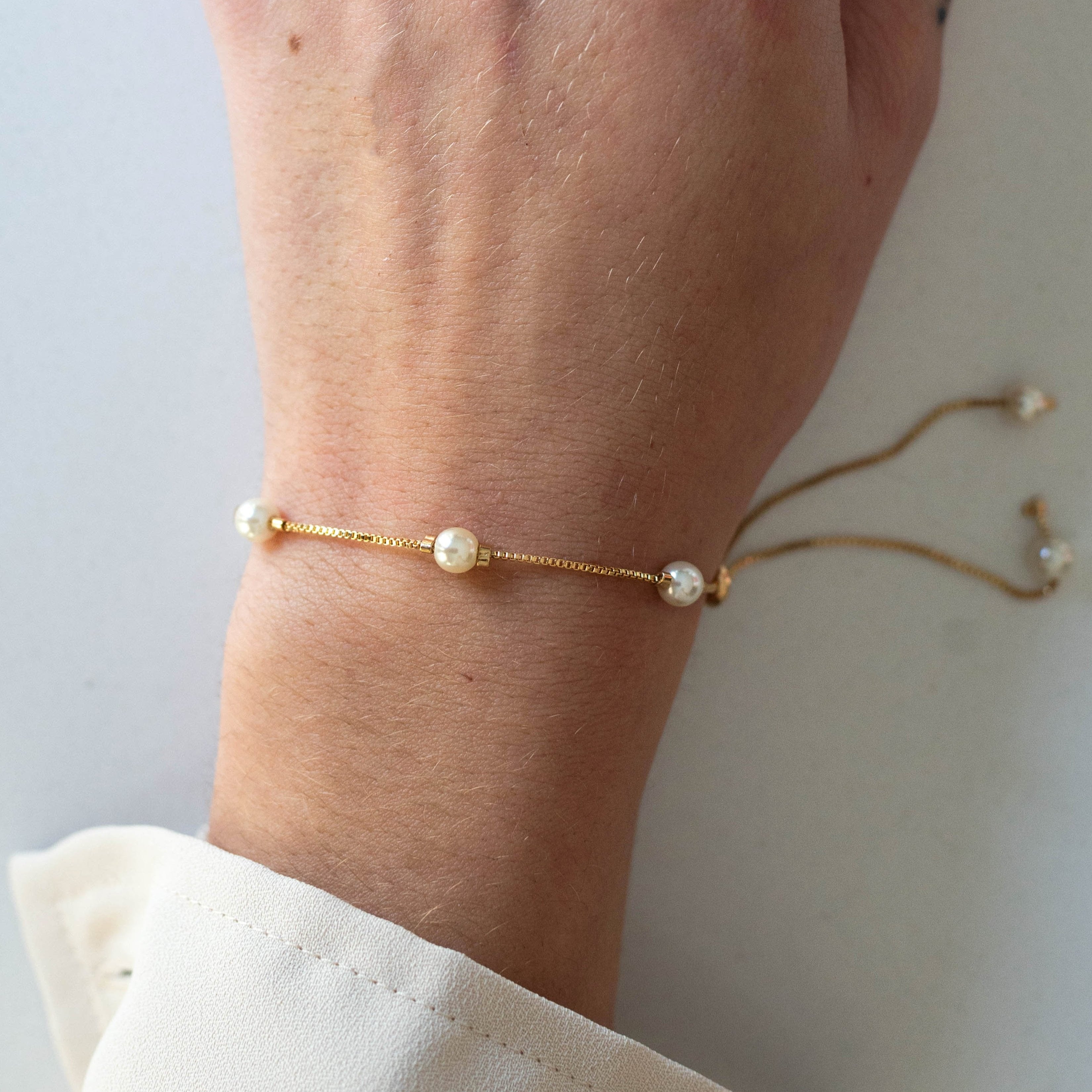 Pearl Harmony Adjustable Bracelet