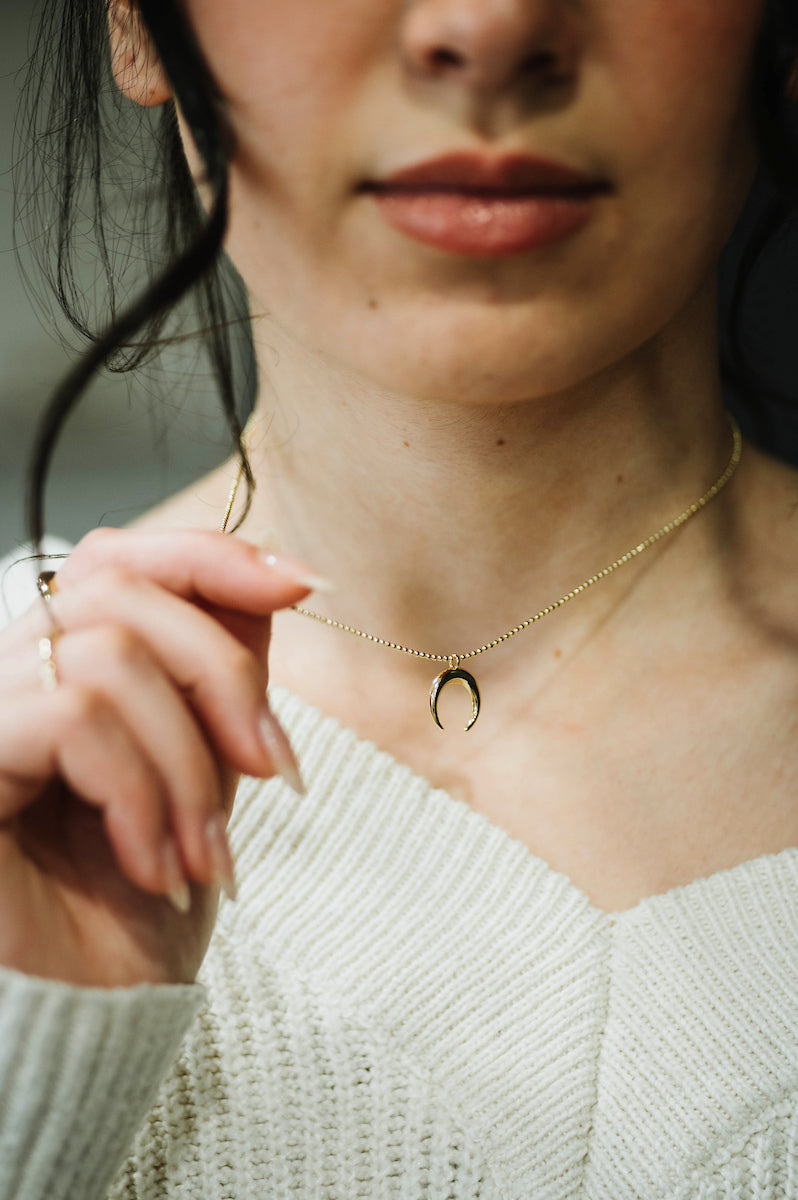 Luna Crescent Necklace